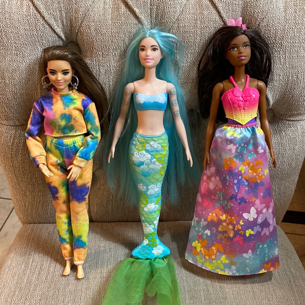 Barbie Dolls Bundle of 3 LIKE NEW - Barbie Mermaid and More!